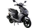 Motorroller ALPHA MOTORS "Powermax 50 ccm 45 kmh EURO 5 (mit/ohne Topcase)", grau (dunkelgrau, schwarz), Motorroller, ohne Topcase, 45 km/h, B:64cm H:108cm L:178cm, Topseller