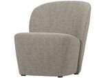 Cocktailsessel Lofty Naturfarben Webstoff