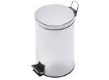 Möbelix , Alufarben , Metall , 12 l , 25x39.5x25 cm , Haushalt, Entsorgung, Abfalleimer, Treteimer