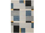 Möbelix , Blau, Gelb, Grau , Textil , Graphik , rechteckig , 80x200 cm , in verschiedenen Größen erhältlich ,