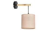 Möbelix , Schwarz, Beige , Metall, Kunststoff , 15x33x23 cm , RoHS, Europäischer Sicherheitsstandard , einfach zu transportieren , Beleuchtung, Innenleuchten, Wandleuchten, Wandleuchten