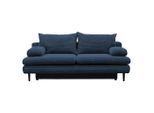 P & B , Dunkelblau , Textil , Füllung: Schaumstoff,Schaumstoff , 202x85x99 cm , Wohnzimmer, Sofas & Couches, Schlafsofas, Schlafsofas