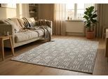 Teppich KAYOOM "Calma 325", silber, B:160cm H:10mm L:220cm, Teppiche, Teppich, Kurzflor, 3-D Optik, Wohnzimmer