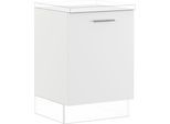 Wäscheschrank IMPULS KÜCHEN "Valencia & Tirana", Breite/Höhe: 60/72,3 cm, mit Soft-Close", weiß, B:60cm H:72,3cm T:57,6cm, Dekorfolie, Holzwerkstoff, Schränke, vormontiert, mit Auszug, mit Waschekörben