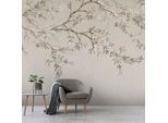 Fototapete SUPERFRESCO EASY "Blütenpfad", naturel, H:2,8m L:2,8m, Vlies, Tapeten, Design Tapeten