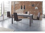 Essgruppe OTTO HOME "Lynn160/Kate", grau (schieferfarben, anthrazit), Sitzmöbel-Sets, Essgruppe, Tisch mit 4 Stühlen