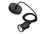 Philips Lighting CORDmodern 16776200 E27-Fassung mit Zul. aus Kunststoff schwarz, 16776200)
