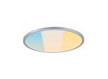 PAULMANN LED Panel "Atria Shine 3000K IP44 White Select rund", chromfarben, 1, Ø 39,8cm H: 3,5cm, 1 Stk., Leuchten, Farbwechsler, Farbsteuerung, LED Panel
