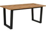 Esstisch OTTO HOME "Marne", beige (naturfarben, schwarz), B:140cm H:72,5cm T:90cm, Tische, Esstisch