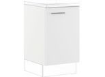 Spülenunterschrank IMPULS KÜCHEN "Valencia & Tirana", In zwei Breiten, Höhe: 72,3 cm", weiß, B:50cm H:72,3cm T:57,6cm, Dekorfolie, Holzwerkstoff, Schränke, Spülenunterschrank, vormontiert