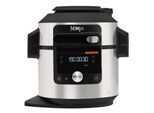 NINJA Multikocher "Foodi MAX 12-in-1 SmartLid Multikocher OL650EU", silber (schwarz), B:25cm H:36cm T:26cm, Küchenmaschinen, Multikocher