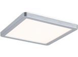 PAULMANN LED Panel "Atria Shine 3000K IP20 eckig", grau (chromfarben), 1, H: 2,8cm, 1 Stk., Leuchten, Backlight, LED Panel