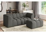 3-Sitzer OTTO HOME "TUURE Verlässliche Qualität, moderne Steppung, Breite 227cm", grau (anthrazit), B:227cm H:81cm T:94cm, 100% Polyester, Sofas, 3-Sitzer, Bubble Optik, hoher Sitzkomfort, Wellenunterfederung