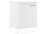 Spülenunterschrank IMPULS KÜCHEN "Valencia & Tirana", In zwei Breiten, Höhe: 72,3 cm", weiß, B:60cm H:72,3cm T:57,6cm, Dekorfolie, Holzwerkstoff, Schränke, Spülenunterschrank, vormontiert