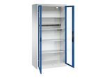 C+P Akkuladeschrank Acurado, 1950x930x500mm, 7035/5010 ; C + P Möbelsysteme (8921-055E1|S10063)