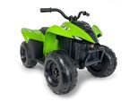 INJUSA Kawasaki KFX90 ATV 12V Elektroquad für Kinder ab 2 Jahren - batteriebetriebenes Quad mit Vorwärts- & Rückwärtsgang
