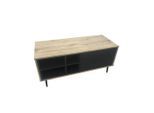 Mid.you , Anthrazit, Naturfarben , Metall, Holzwerkstoff , 1 Fächer , 97.5x45x39 cm ,
