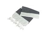 ARTG Hamamzz Hamam Antalya Gestreepte Handdoek (Wit/Grafiet)