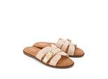 TOMS Sol Mule Leder Damenschuhe Champagner Sandalen
