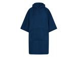 Towel City Katoenen poncho voor volwassenen (Marine)