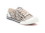 Rocket Dog Jazzin Wales Baumwoll Damenschwarze Turnschuhe
