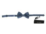 Dolce & Gabbana Blue 100% Col de cou réglable en soie