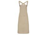 Premier - Herren/Damen Unisex Latzschürze "Barista" (Khaki)