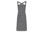 Premier - Herren/Damen Unisex Latzschürze "Barista" (Dunkelgrau)