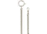 Taschenuhrenkette REGENT "P-43", silber (silberfarben), Schmuck-Wechselteile, DamenB:6mm L:30cm, Messing, Damen, Herren, unsisex, ideal auch als Geschenk, Schmuck Uhrenarmband, B:6mm L:30cm