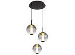 GLOBO LIGHTING Hängeleuchte "LACY", schwarz matt, Ø 38cm H: 120cm, 1 Stk., Leuchten, Hängelampe Esszimmer-Leuchte Esstischleuchte Wohnzimmer, Hängeleuchte