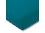 Spannbettlaken ESTELLA "Jersey-Stretch-Spannbetttuch", blau (cyan), B:200cm, Jersey-Elasthan, Obermaterial: 97% Baumwolle, 3% Elasthan, Bettlaken, Spannbettlaken, Der Maßanzug für die Matratze