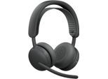 LOGITECH Wireless-Headset "Zone Wireless 2 ES for Business (UC Version)", graphit, B:18,36cm H:18,52cm T:7,3cm, Kopfhörer