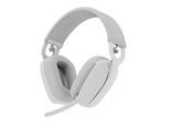 LOGITECH Kopfhörer "Zone Vibe 100", grau (weiß), H:22cm T:19,5cm, Kopfhörer, Kopfhörer