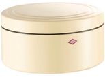Keksdose WESCO "Classic Line - Gebäckdose", braun (mandel), H:12,4cm Ø:24cm, Stahlblech, Lebensmittelaufbewahrungsbehälter, Keksdose, Dose mit Deckel & Kunststoffring / schließt dicht, 4 L