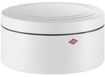 Keksdose WESCO "Classic Line - Gebäckdose", weiß (weiß matt), H:12,4cm Ø:24cm, Stahlblech, Lebensmittelaufbewahrungsbehälter, Keksdose, Dose mit Deckel & Kunststoffring / schließt dicht, 4 L