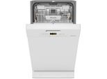 MIELE Unterbaugeschirrspüler "G 5540 SCU SL Active", Energieeffizienz: E, silber (weiß), B:44,8cm H:80,5cm T:57cm, Geschirrspüler, Unterbaugeschirrspüler