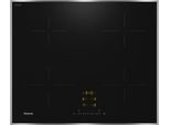 MIELE Induktions-Kochfeld "KM 7361 FR", schwarz, B:62cm H:5,3cm T:52cm, Kochfelder, Mit 4 einzelnen Kochzonen zum günstigen Einstiegspreis, Induktions-Kochfeld