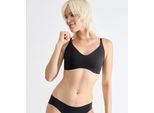 Bralette SLOGGI "ZERO Microfibre 2.0", Damen, Gr. S, N-Gr, schwarz, Obermaterial: 76% Polyamid, 24% Elasthan, unifarben, BHs Bralette, nahtlos, herausnehmbare Einlagen, mittlerer Halt, Microfaser