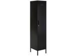 Mid.you Highboard, Schwarz, Metall, 3 Fächer, 30x185x46 cm, Wohnzimmer, Kommoden & Sideboards, Highboards
