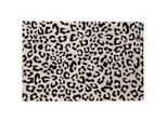 madaboutmats Fussmatte Touch, Schwarz, Beige, Kunststoff, Leoprint, rechteckig, 50x75 cm, rutschfest, für Fußbodenheizung geeignet, alle Fußböden rutschhemmend, schützt den Fußboden, pflegeleicht, Teppiche & Böden, Fuß & Stufenmatten, Fußmatten und Schmutzfangmatten