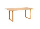 Mid.you Esstisch, Akazie, Holz, Akazie, vollmassiv, Holz, rechteckig, U-Form, 90x76x160 cm, gastro- und objekttauglich, Esszimmer, Tische, Esstische