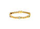 Armband LADY, gold (silber vergoldet 925, silber vergoldet 925), Armbänder, Damen, Silber 925 (Sterlingsilber), Armband