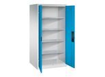 C+P Schwerlastschrank Acurado, 1950x930x800mm, 7035/5012 ; C + P Möbelsysteme (8924-052|S10146)