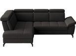 Ecksofa SIT & MORE "Vanity", schwarz, B:254cm H:84cm T:197cm, Sofas, Ecksofa, Inkl.Sitz-,Kopf-und Armteilverstellung