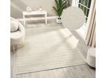 Teppich OTTO HOME "Selin" Gr. 6, beige (cream), B:200cm H:9mm L:300cm, Kunstfaser, Teppiche, Teppich, dezenter Glanz, Schrumpf-Garn-Effekt, im Vintage-Look, dichte Qualität