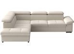 Ecksofa SIT & MORE "Viola", creme, B:249cm H:73cm T:226cm, 100% Polyester, Sofas, Ecksofa, optional Bettfunktion