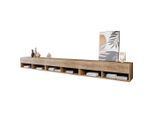 P & B Lowboard , Kastanienfarben , Kunststoff , kaltweiss , 300x30x31 cm , Fsc, Made in EU , stehend, hängend , Wohnzimmer, TV Möbel, Lowboards, Lowboards stehend