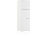 Seitenschrank IMPULS KÜCHEN "Valencia & Tirana", Breite/Höhe: 60/190,7 cm", weiß, B:60cm H:190,7cm T:57,6cm, Dekorfolie, Holzwerkstoff, Schränke, Seitenschrank, vormontiert, mit Drehtür