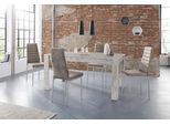 Essgruppe OTTO HOME "Lynn160/Kate", grau (beton optik, hellgrau), B:160cm, Sitzmöbel-Sets, Essgruppe, Tisch mit 4 Stühlen, Belastbarkeit 120 KG