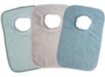 Lätzchen WÖRNER "Riesen-Schlupflatz 3er Pack", Kinder, mint, greige, Baumwolle, Lätzchen Lätzchen, maschinenwaschbar, trocknergeeignet